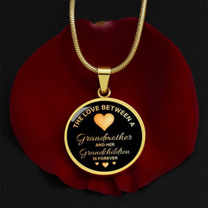 Luxury Graphic Circle Necklace - The love between a grandmother