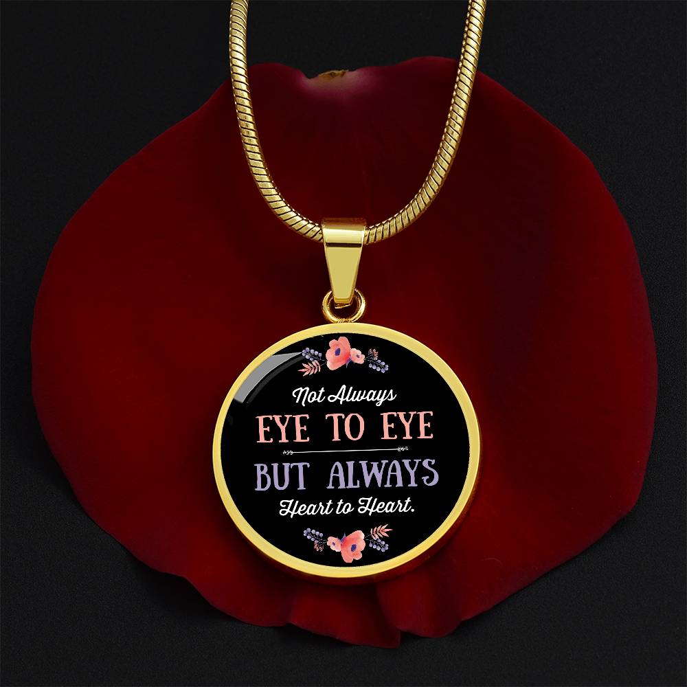 Luxury Graphic Circle Necklace - eye-to-eye-round