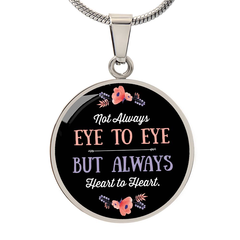 Luxury Graphic Circle Necklace - eye-to-eye-round