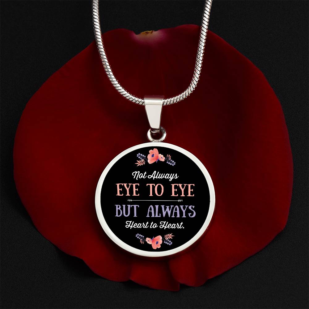 Luxury Graphic Circle Necklace - eye-to-eye-round