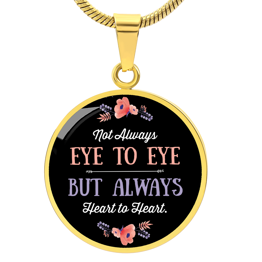 Luxury Graphic Circle Necklace - eye-to-eye-round