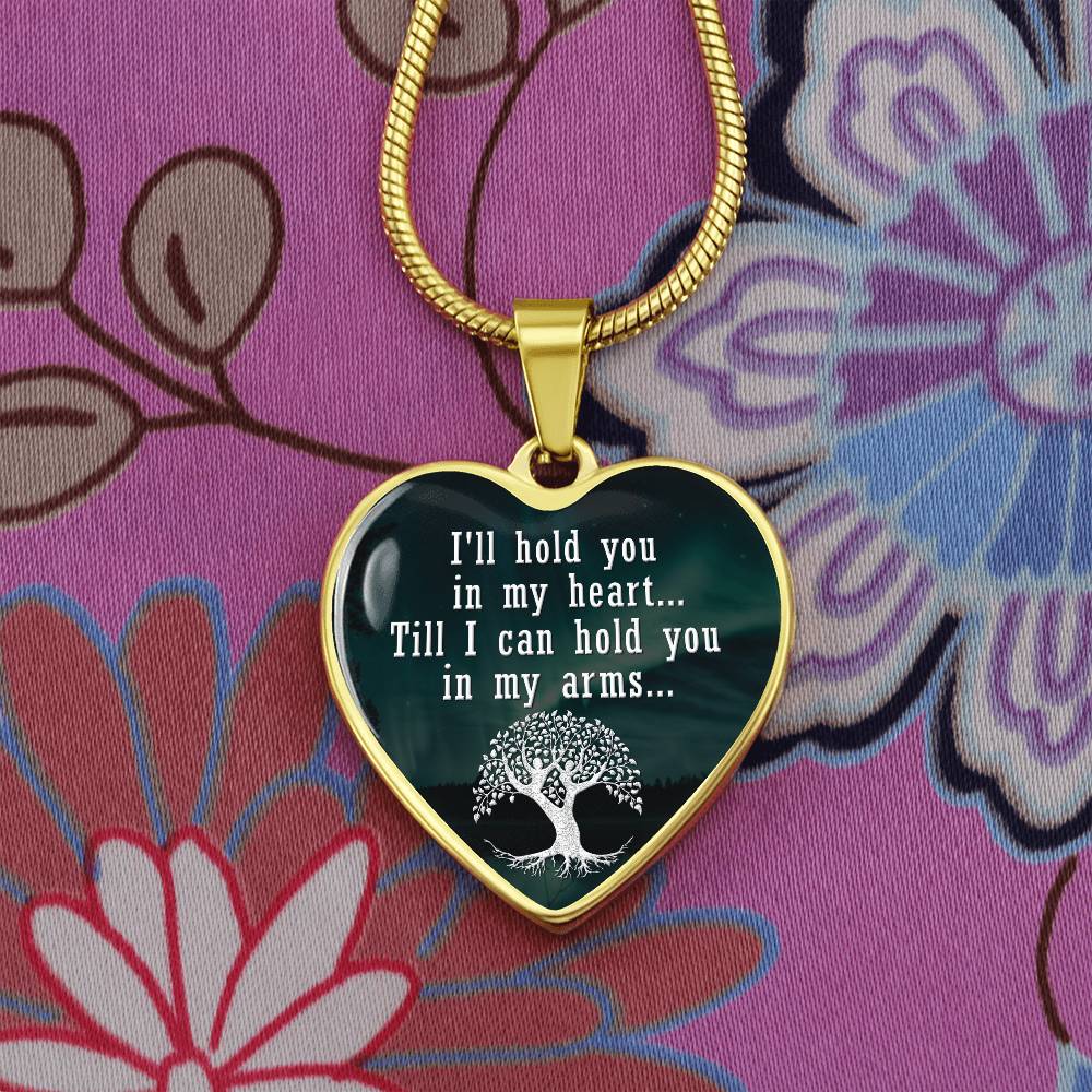 Luxury Graphic Heart Necklace - I'll hold you