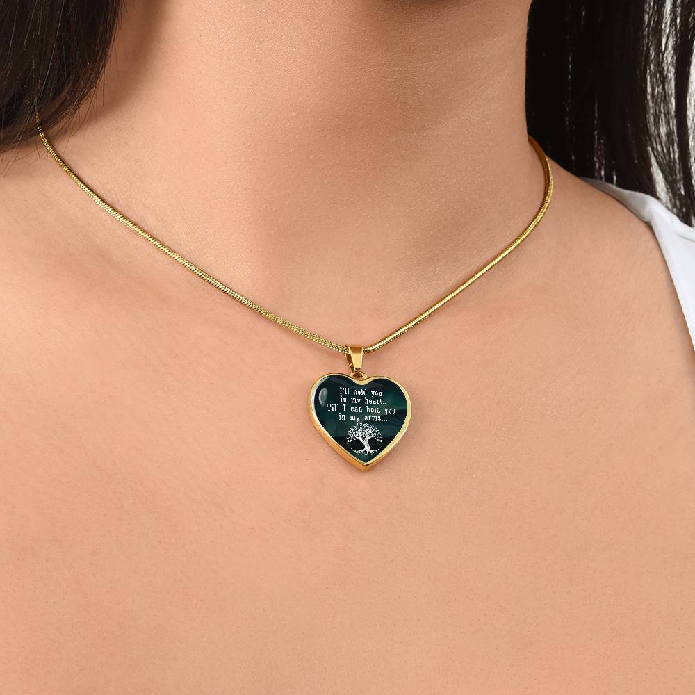 Luxury Graphic Heart Necklace - I'll hold you