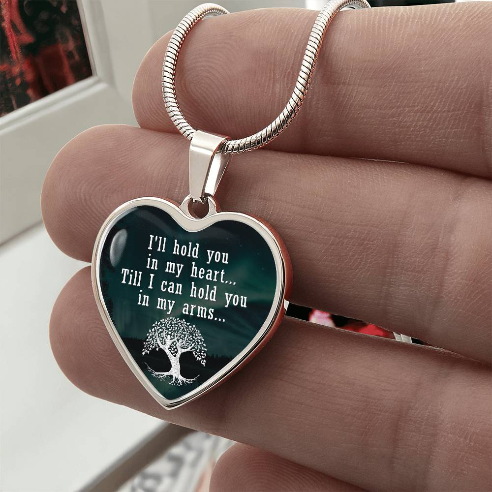 Luxury Graphic Heart Necklace - I'll hold you