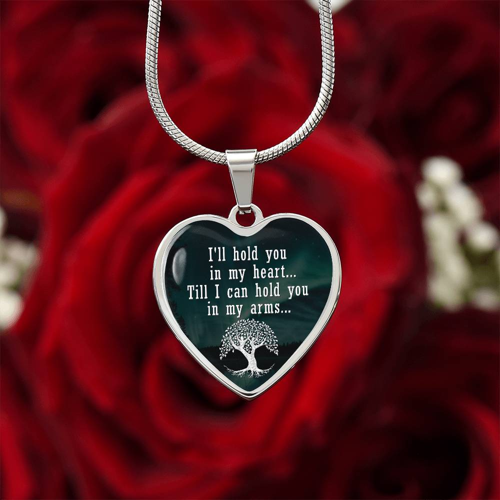 Luxury Graphic Heart Necklace - I'll hold you