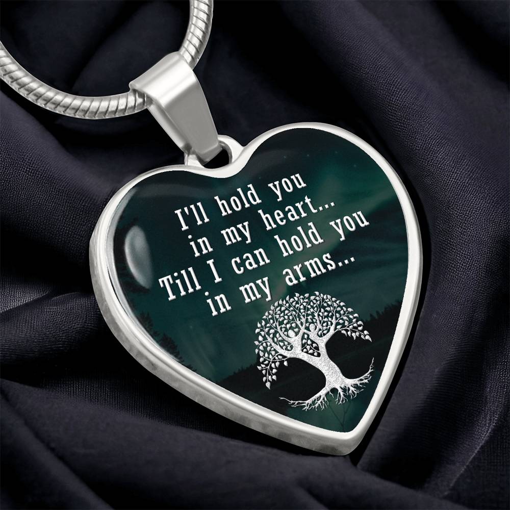 Luxury Graphic Heart Necklace - I'll hold you