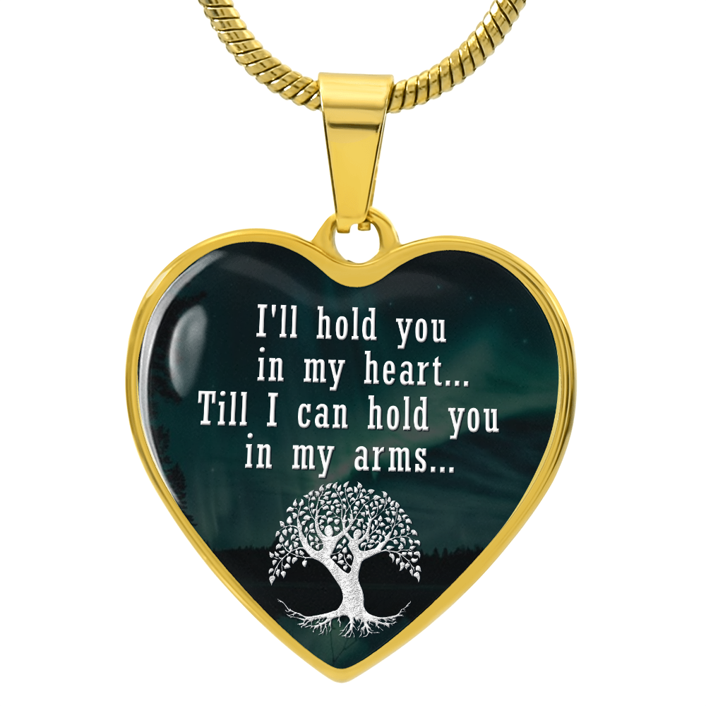 Luxury Graphic Heart Necklace - I'll hold you