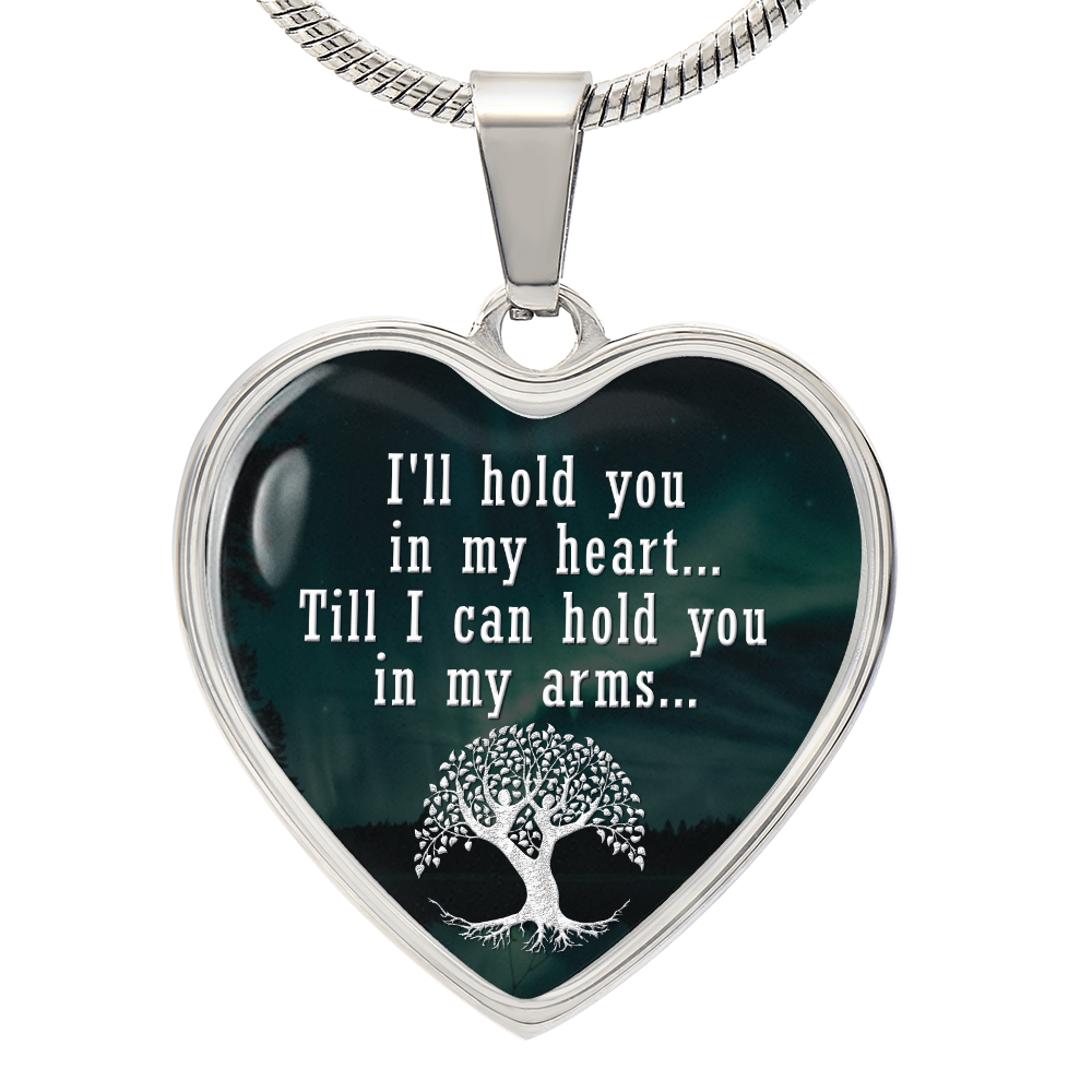 Luxury Graphic Heart Necklace - I'll hold you