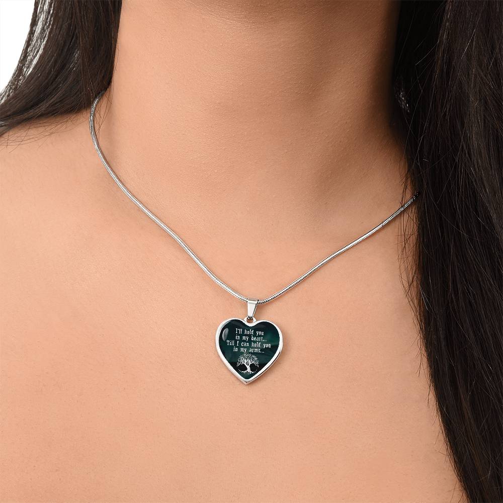 Luxury Graphic Heart Necklace - I'll hold you