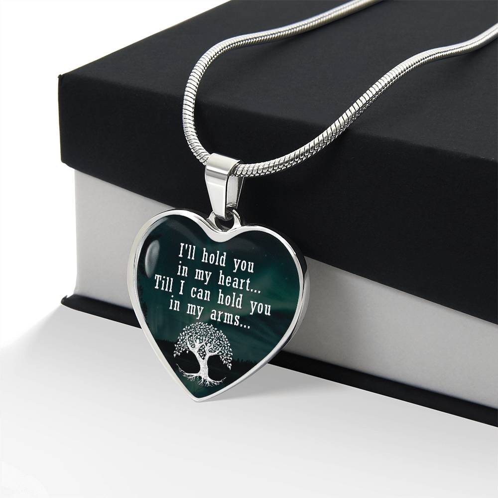 Luxury Graphic Heart Necklace - I'll hold you