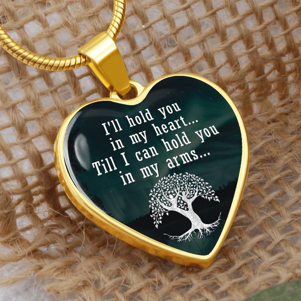 Luxury Graphic Heart Necklace - I'll hold you