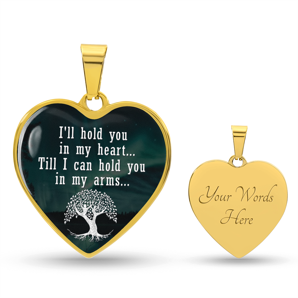 Luxury Graphic Heart Necklace - I'll hold you