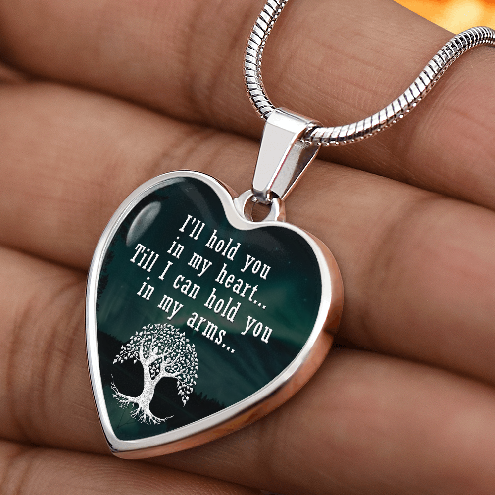 Luxury Graphic Heart Necklace - I'll hold you