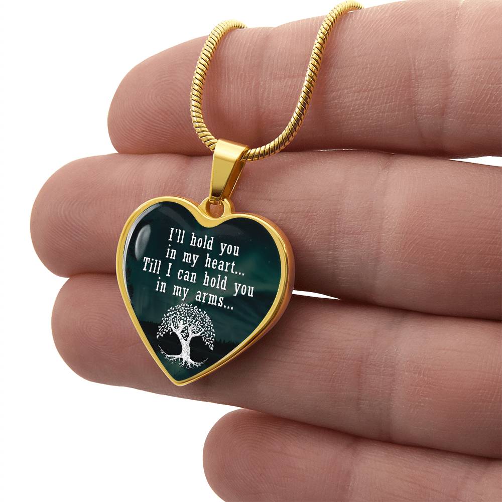 Luxury Graphic Heart Necklace - I'll hold you