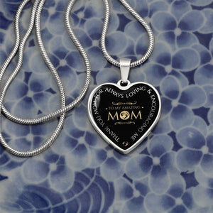 Luxury Graphic Heart Necklace - To My Amazing Mom