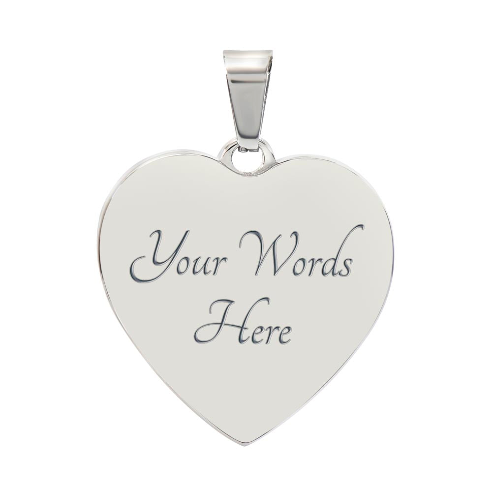 Luxury Graphic Heart Necklace - mom we love you so much-01