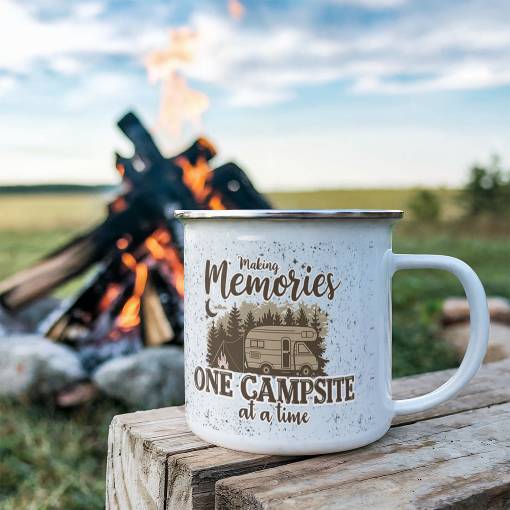 Making memories-Enamel Camping Mug