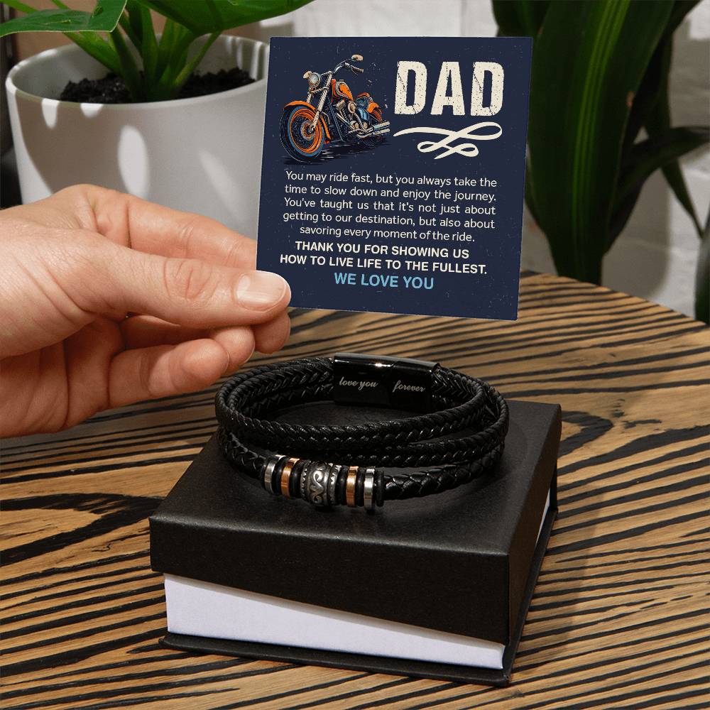 Men's "Love You Forever" Bracelet - Dad We Love You