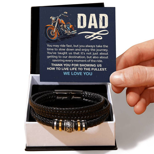 Men's "Love You Forever" Bracelet - Dad We Love You