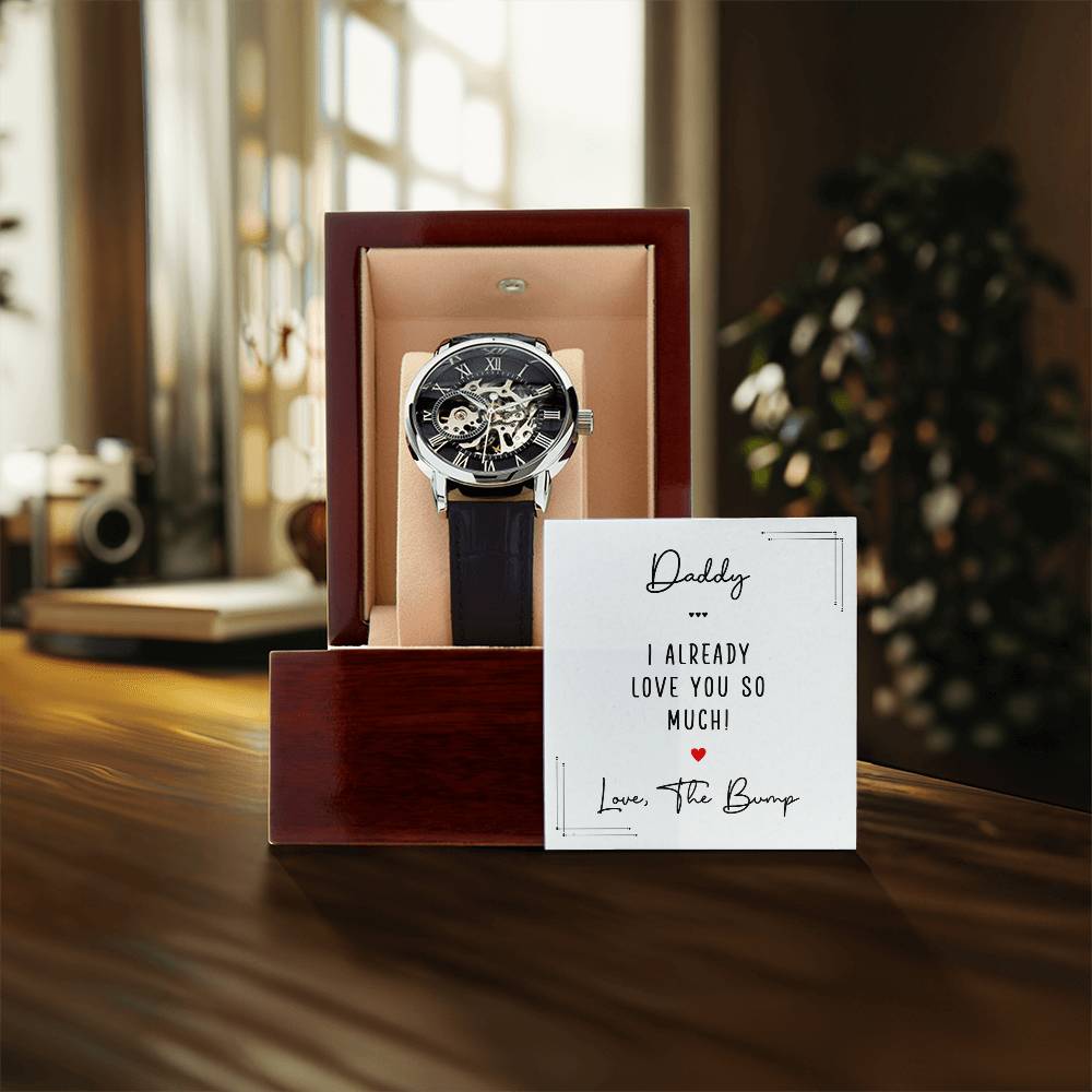 Men's Openwork Watch -Daddy I already love you so much