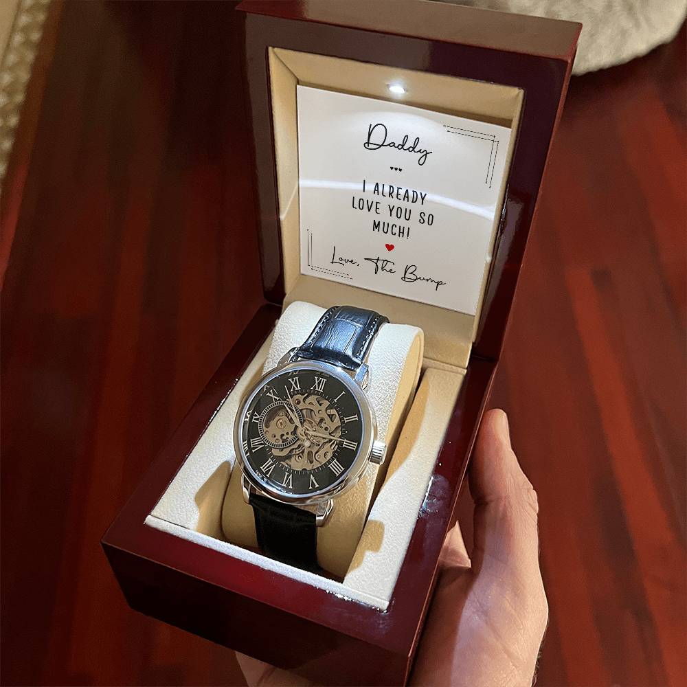 Men's Openwork Watch -Daddy I already love you so much