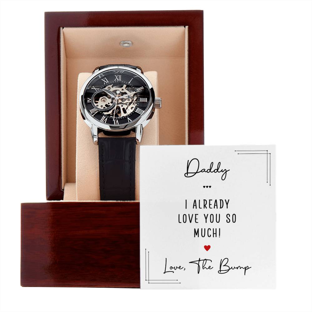 Men's Openwork Watch -Daddy I already love you so much