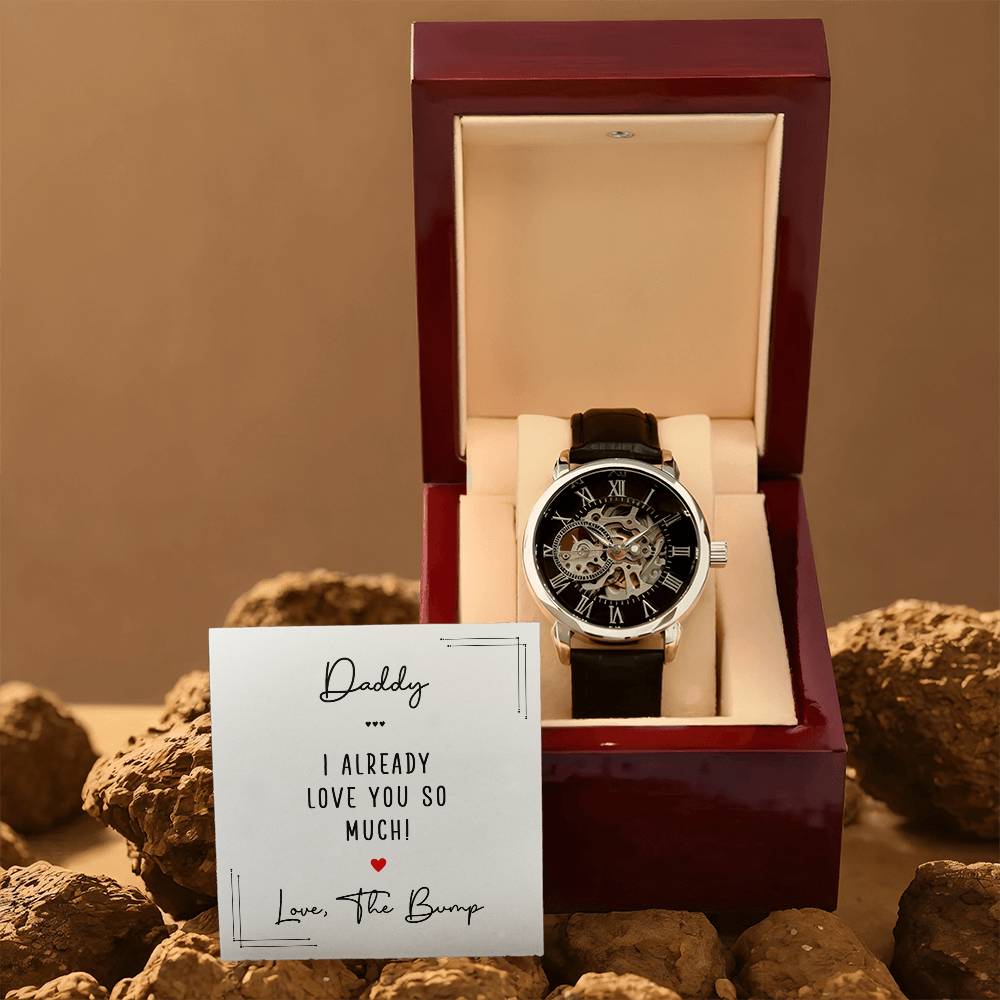 Men's Openwork Watch -Daddy I already love you so much