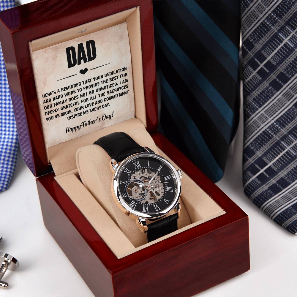 Men's Openwork Watch-Happy Father’s Day!