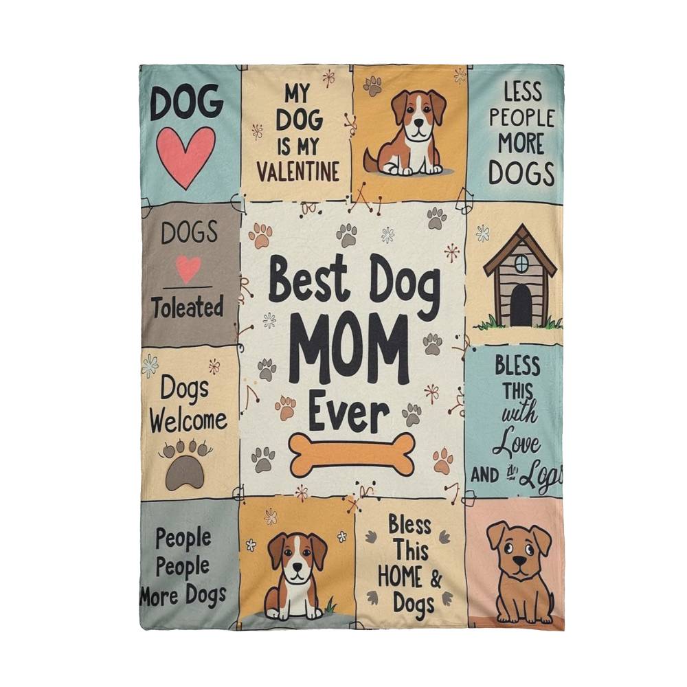 Mink Touch Fleece Blanket - Best Dog Mom