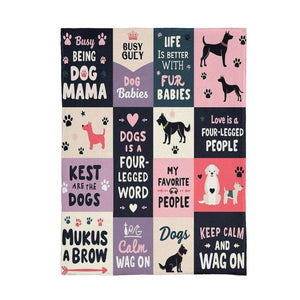 Mink Touch Fleece Blanket - Dog Mama