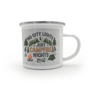 No city light-Enamel Camping Mug