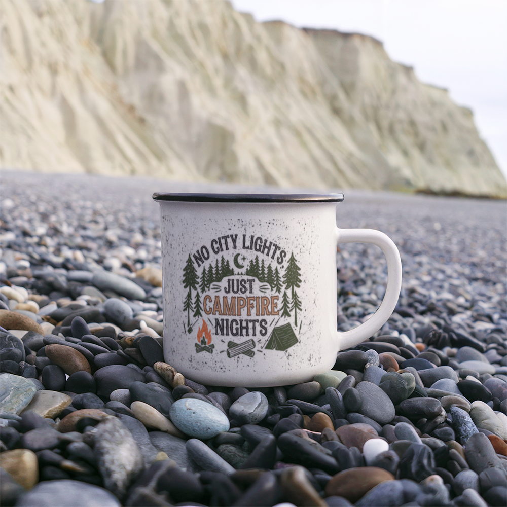 No city light-Enamel Camping Mug