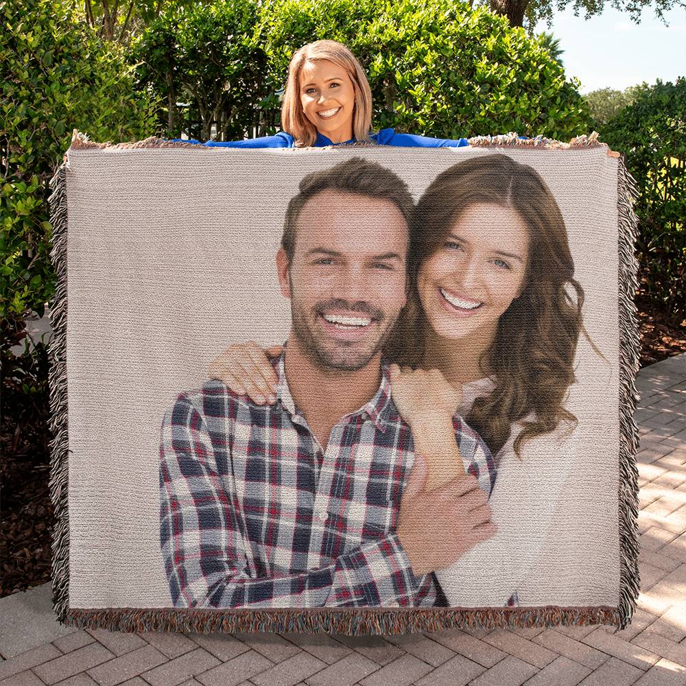 Personalised Heirloom Photo Woven Blanket