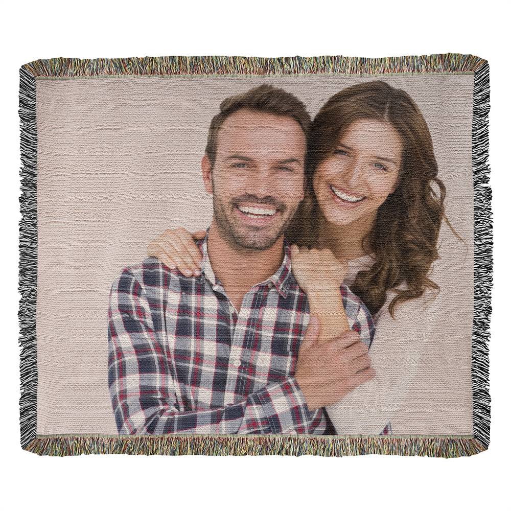 Personalised Heirloom Photo Woven Blanket