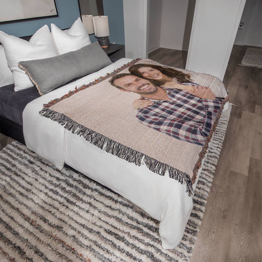 Personalised Heirloom Photo Woven Blanket