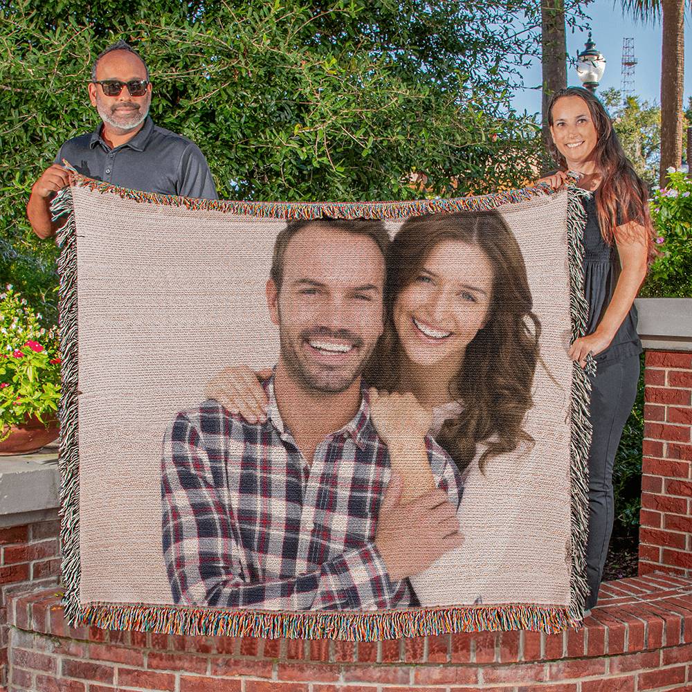 Personalised Heirloom Photo Woven Blanket