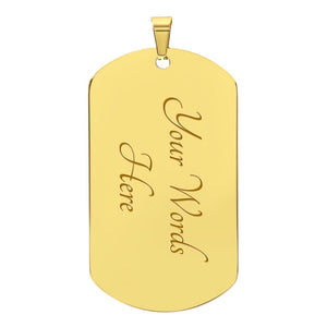 Personalized Dog Tag - Army Dad provider encourager my hero