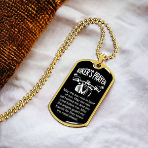 Personalized Dog Tag -Biker's Prayer