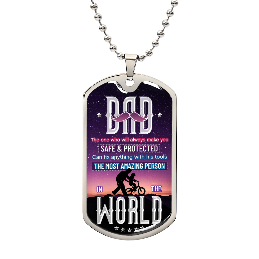 Personalized Dog Tag - DAD the one