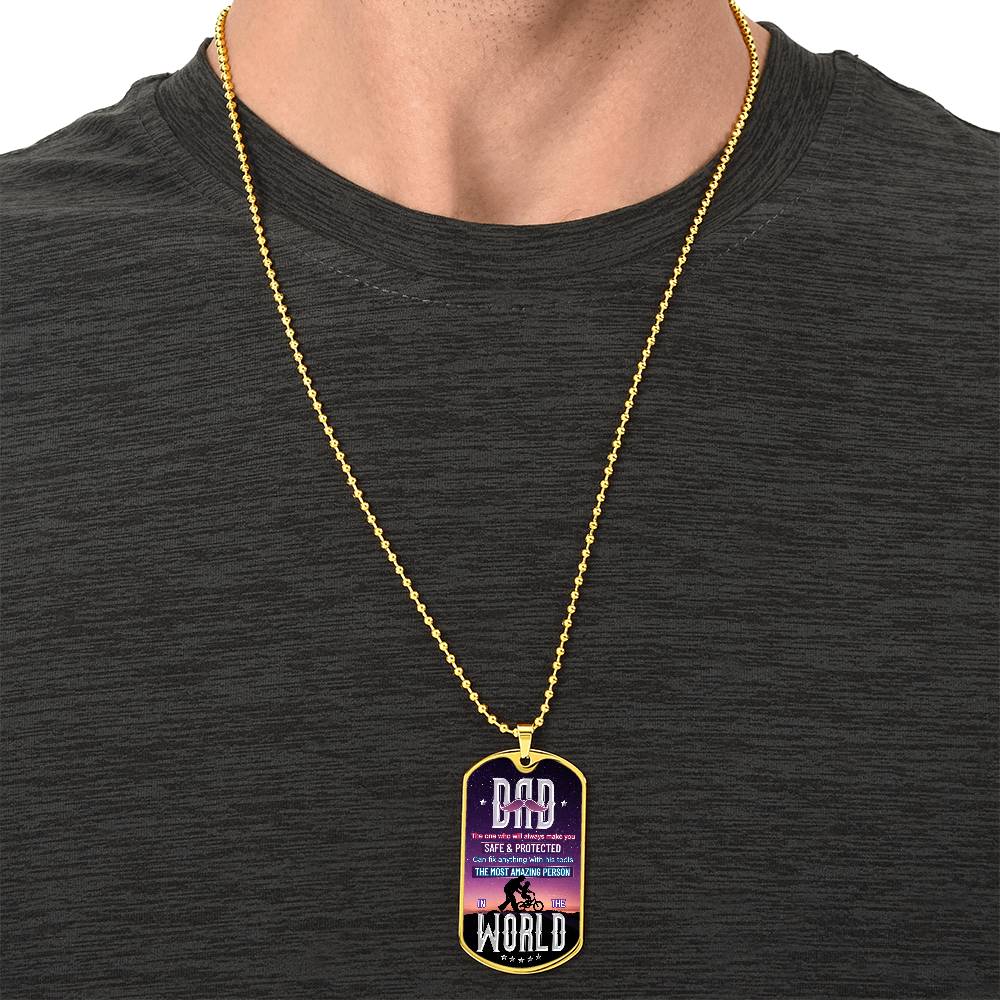 Personalized Dog Tag - DAD the one