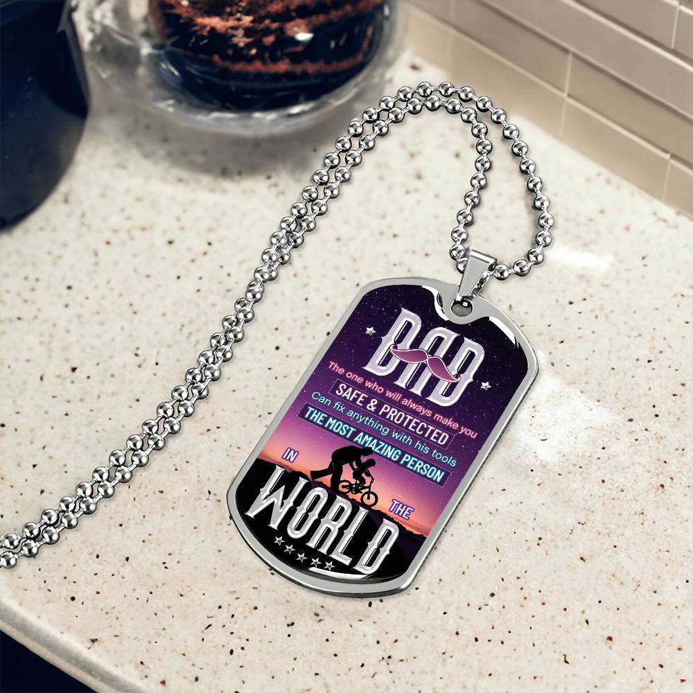 Personalized Dog Tag - DAD the one