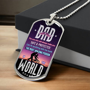 Personalized Dog Tag - DAD the one