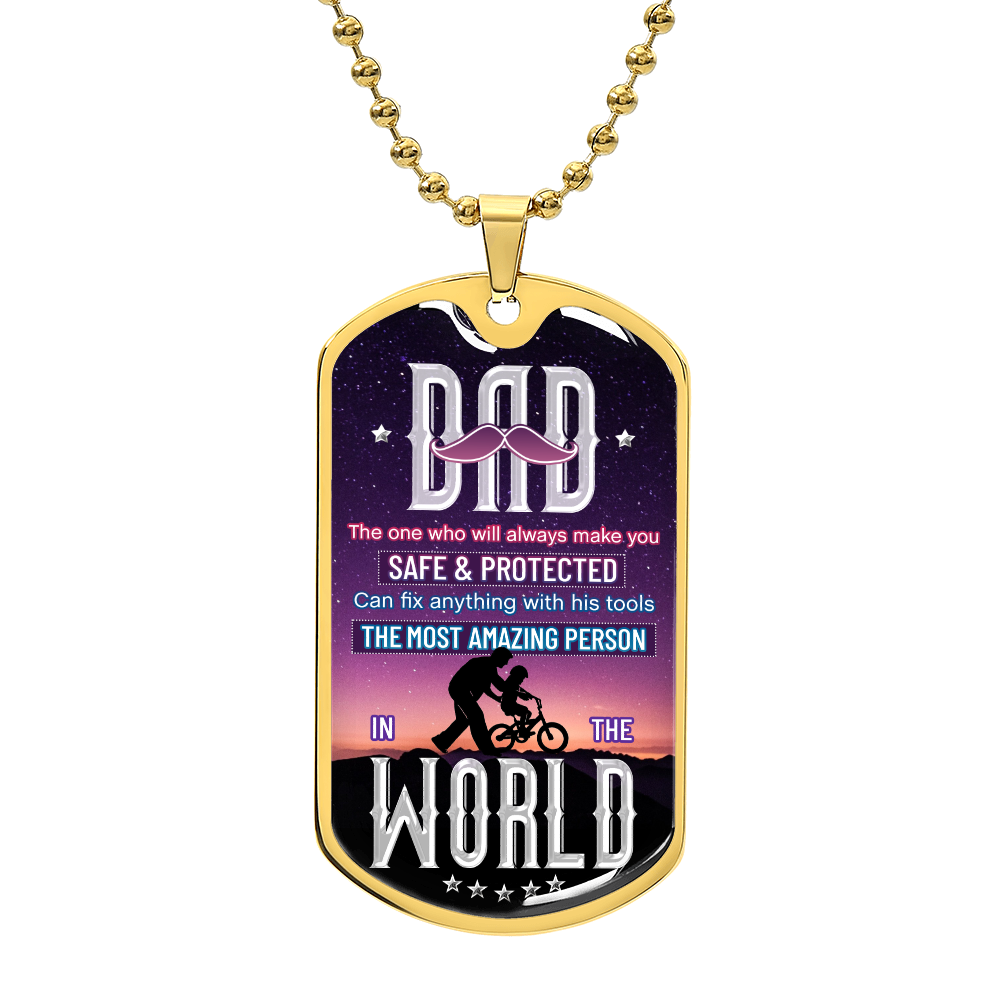 Personalized Dog Tag - DAD the one