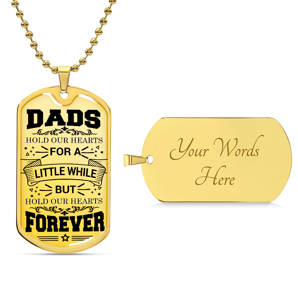 Personalized Dog Tag - Dad Foever