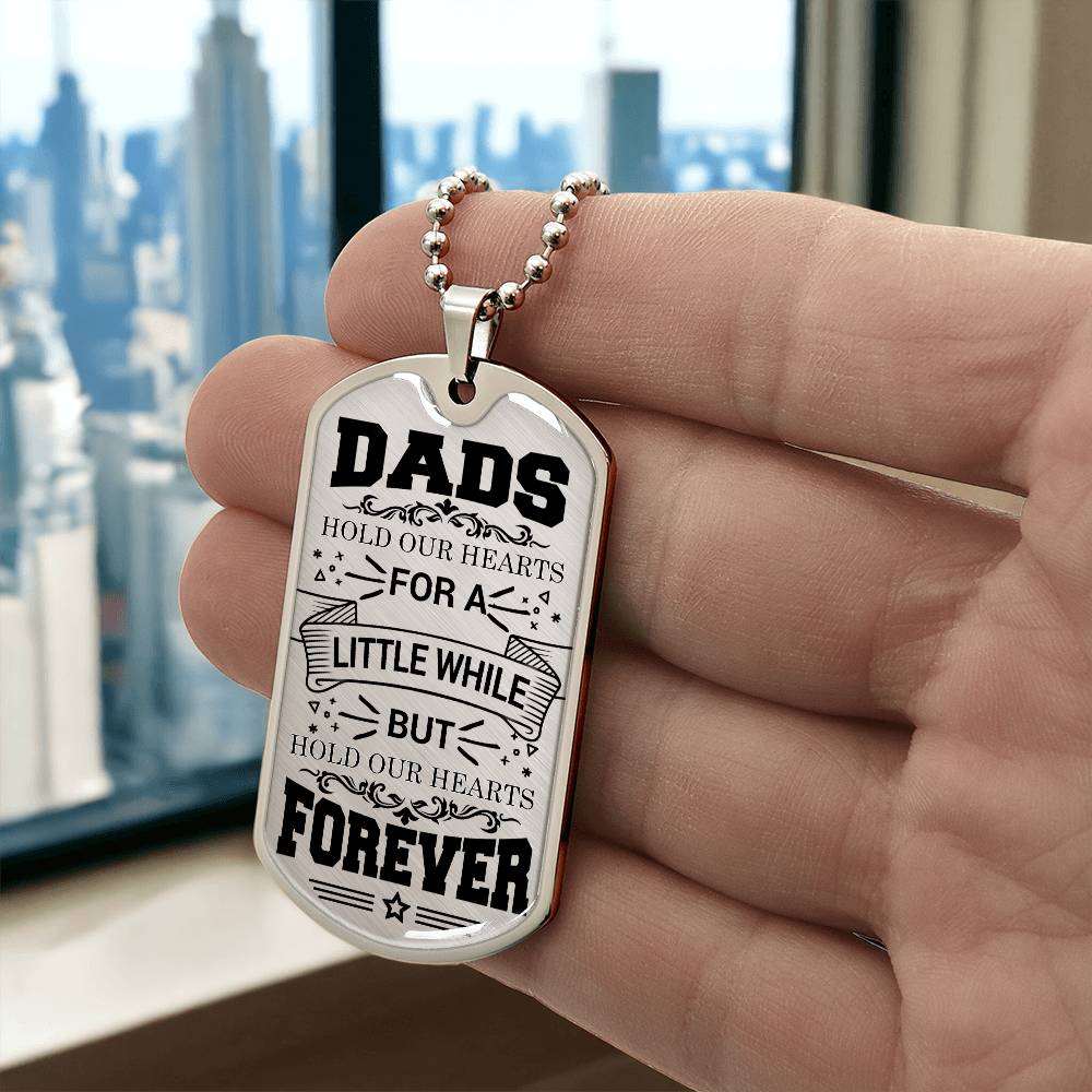 Personalized Dog Tag - Dad Foever