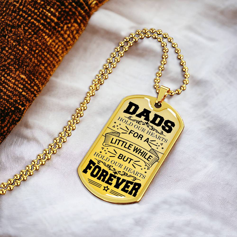 Personalized Dog Tag - Dad Foever