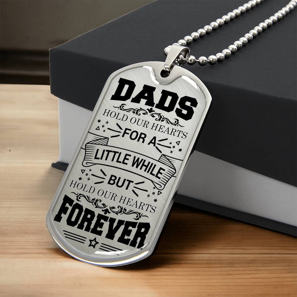 Personalized Dog Tag - Dad Foever