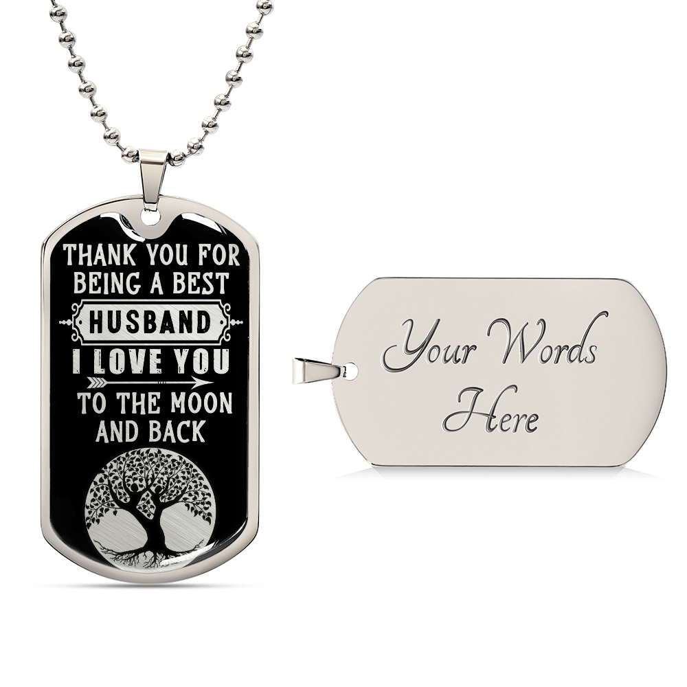 Personalized Dog Tag -Daddy-Thank you