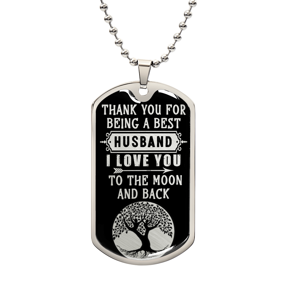 Personalized Dog Tag -Daddy-Thank you