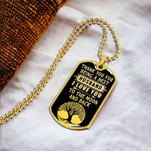 Personalized Dog Tag -Daddy-Thank you